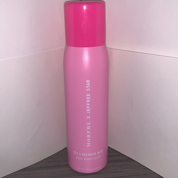 Morphe x Jeffree Star NEW Set & Refresh Mist in Star-Berry Scent - Picture 1 of 5